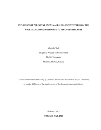 Influence of perinatal anoxia and adolescent stress on the adult locomotor response to psychostimulants thumbnail