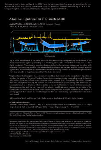 Adaptive Rigidification of Discrete Shells thumbnail