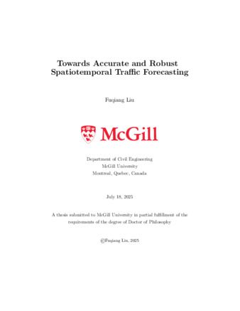 Towards accurate and robust spatiotemporal traffic forecasting thumbnail