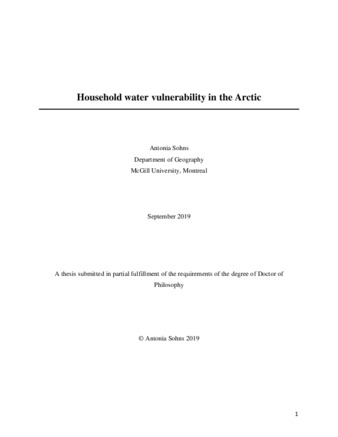 Household water vulnerability in the Arctic thumbnail