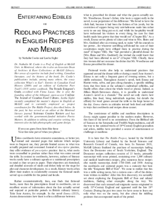 Entertaining Edibles: Riddling Practices in English Recipes and Menus thumbnail