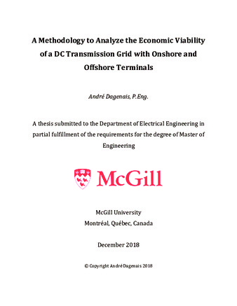A methodology to analyze the economic viability of a DC transmission grid with onshore and offshore terminals thumbnail