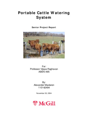 Portable Cattle Watering System thumbnail