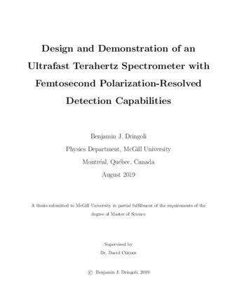 Design and demonstration of an ultrafast terahertz spectrometer with femtosecond polarization-resolved detection capabilities thumbnail