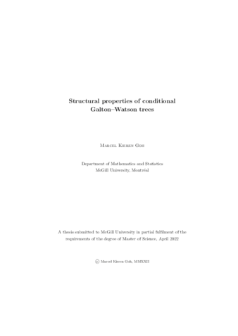 Structural properties of Galton-Watson trees thumbnail