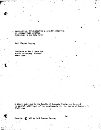 Deregulation, discrimination and dispute resolution in international aviation : turbulence in the open skies thumbnail