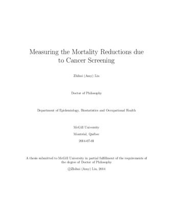 Measuring the mortality reductions due to cancer screening thumbnail