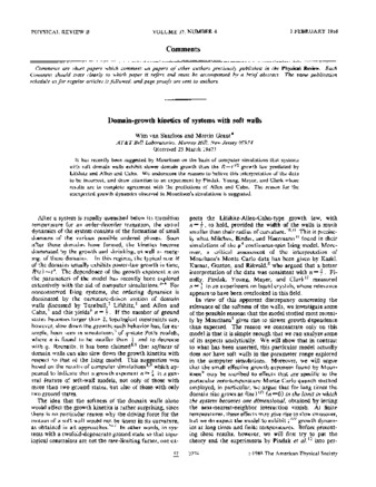 Domain-growth kinetics of systems with soft walls thumbnail