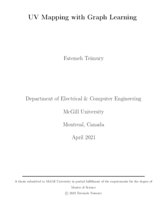 UV mapping with graph learning thumbnail