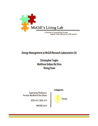 Energy Management at McGill Research Laboratories (II) thumbnail