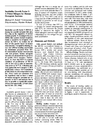 Insulin-like growth factor 1: a potent mitogen for human osteogenic sarcoma thumbnail