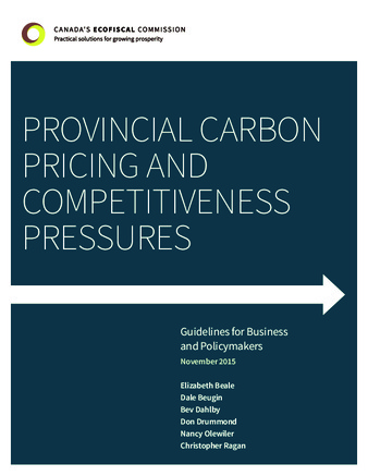 Provincial Carbon Pricing and Competitiveness Pressures thumbnail