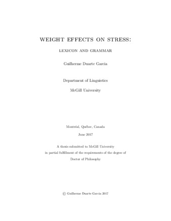 Weight effects on stress: lexicon and grammar thumbnail