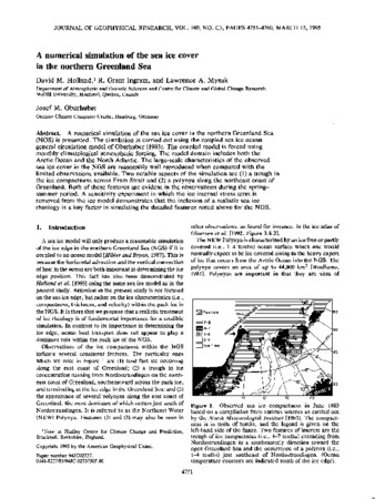 A numerical simulation of the sea ice coverin the northern Greenland Sea thumbnail