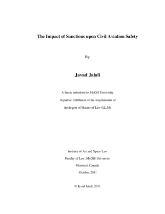 The impact of sanctions upon civil aviation safety thumbnail