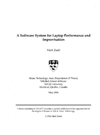 A software system for laptop performance and improvisation thumbnail
