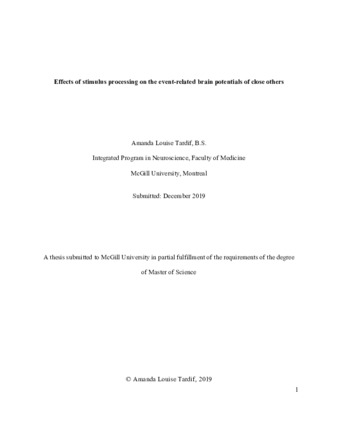 Effects of stimulus processing on the event-related brain potentials of close others thumbnail