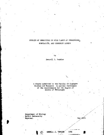 Effects of herbicides on wild plants at chromosomal, population, and community levels thumbnail