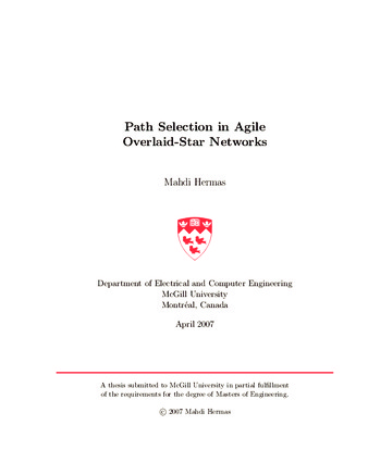 Path selection in agile overlaid-star networks thumbnail