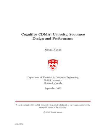 Cognitive CDMA: capacity, sequence design and performance thumbnail