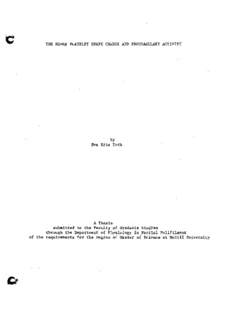 The Human Platelet Shape Change and Procoagulant Activity thumbnail