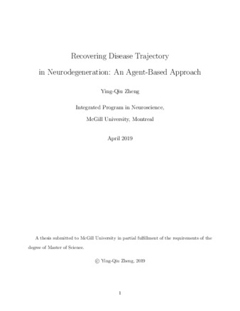 Recovering disease trajectory in neurodegeneration: an agent-based approach thumbnail