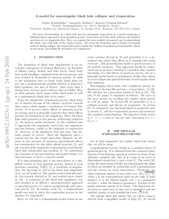 A model for non-singular black hole collapse and evaporation thumbnail