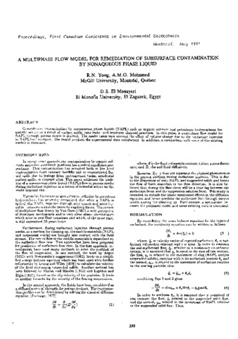 A multiphase flow model for remediation of subsurface contamination by nonaqueous phase liquid thumbnail