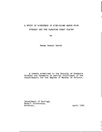 A study of roundness of wind-blown sands from Hungary and the Canadian great plains. thumbnail
