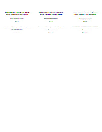 Learning structure in time series using Gaussian processes with additive covariance functions thumbnail