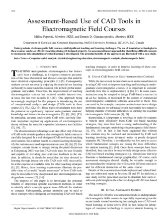 Assessment-based use of CAD tools in electromagnetic field courses thumbnail