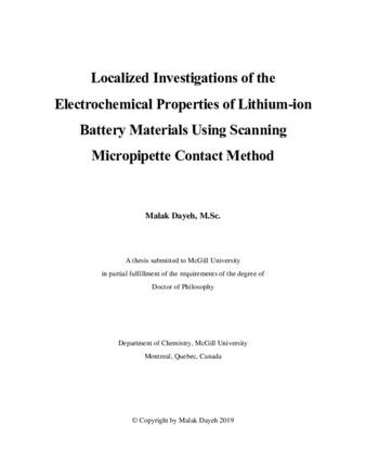 Localized investigations of the electrochemical properties of lithium-ion battery materials using scanning micropipette contact method thumbnail