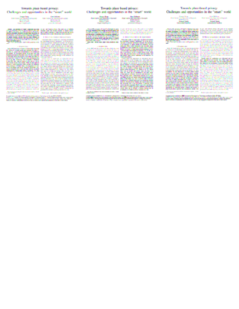 Towards place-based privacy: Challenges and opportunities in the “smart” world thumbnail