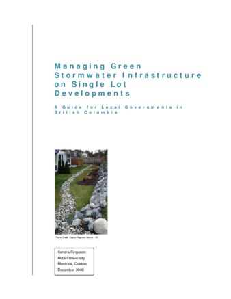 Managing Green Stormwater Infrastructure on Single Lot Developments: A guide for local governments in British Columbia thumbnail