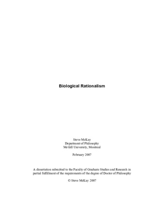 Biological rationalism thumbnail