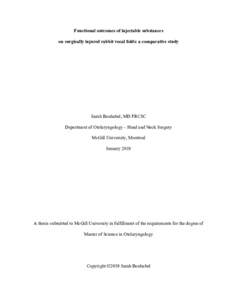 Functional outcomes of injectable substances on surgically injured rabbit vocal folds: a comparative study thumbnail