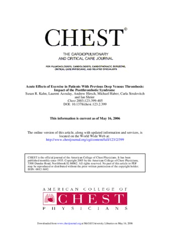 Acute effects of exercise in patients with previous deep venous thrombosis: impact of the postthrombotic syndrome thumbnail