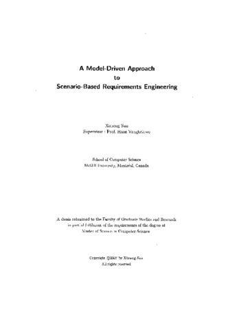 A model-driven approach to scenario-based requirements engineering / thumbnail