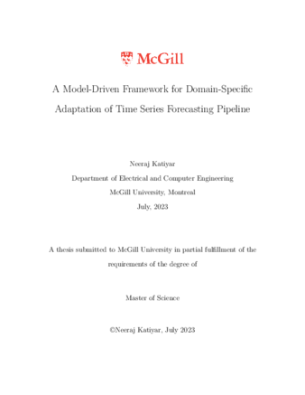 A model-driven framework for domain-specific adaptation of time series forecasting thumbnail