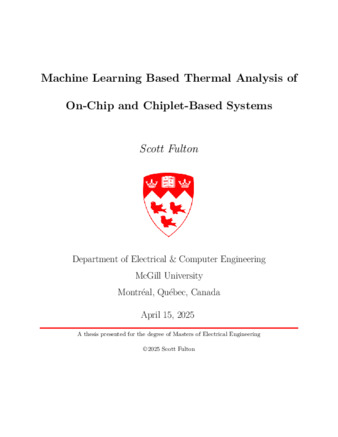 Machine learning based thermal analysis of on-chip and chiplet-based systems thumbnail