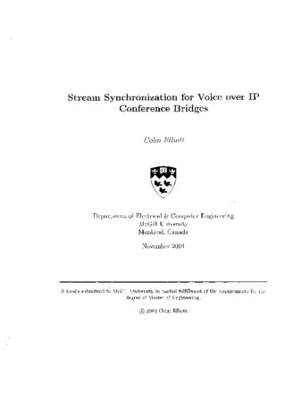 Stream synchronization for voice over IP conference bridges thumbnail