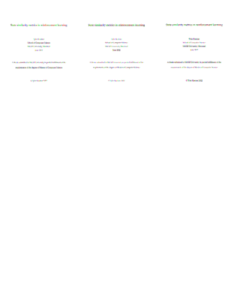 State similarity metrics in reinforcement learning thumbnail