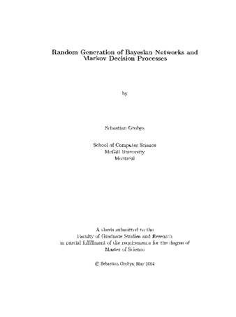 Random generation of Bayesian Networks and Markov Decision Processes thumbnail