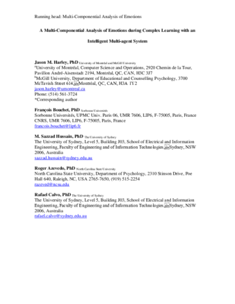 A multi-componential analysis of emotions during complex learning with an intelligent multi-agent system thumbnail