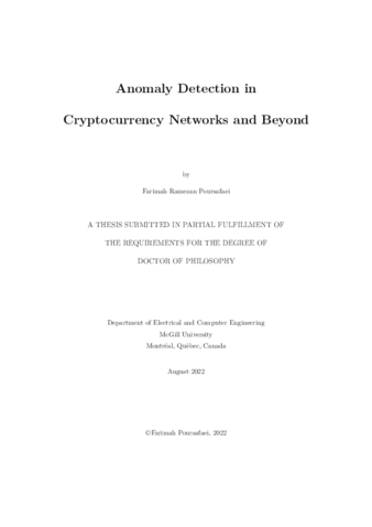 Anomaly detection in cryptocurrency networks and beyond thumbnail