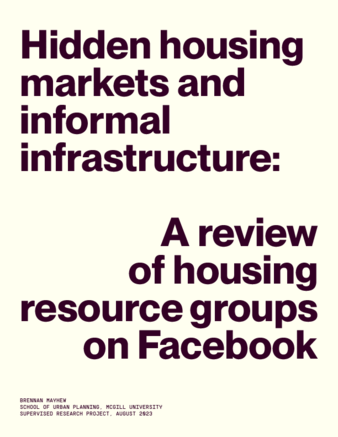 Hidden housing markets and informal infrastructure: A review of housing resource groups on Facebook thumbnail