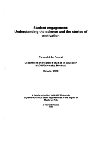 Student engagement : understanding the science and the stories of motivation thumbnail