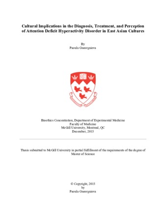 Cultural implications in the diagnosis, treatment, and perception of attention deficit hyperactivity disorder in East Asian cultures thumbnail