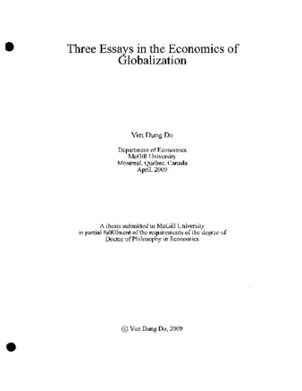 thesis statements of globalization