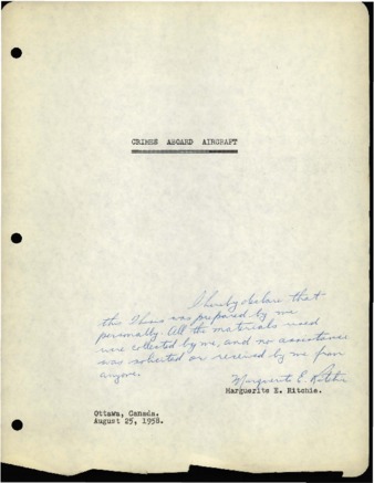 Crimes Aboard Aircraft. thumbnail